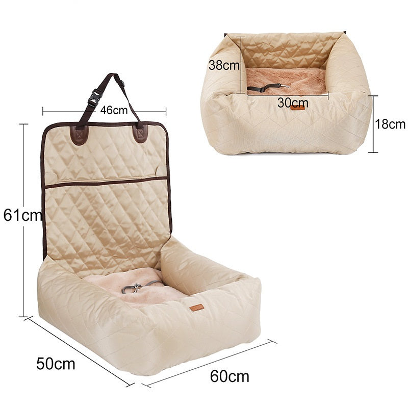 Pet Carrier Folding - Car Seat Pad Thickened Multi-purpose