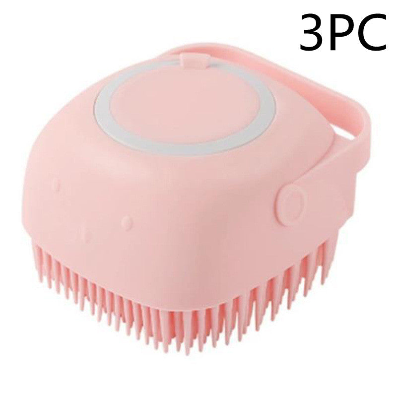 Silicone Bath Massage Gloves - Brush Pet Bathroom Cleaning Comb