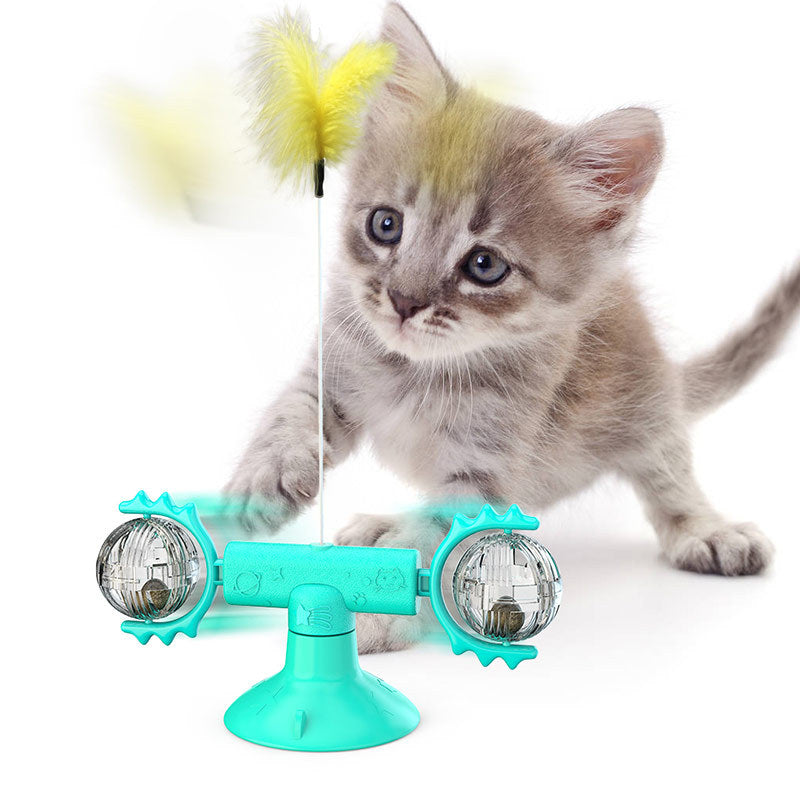 Cat Rotating Windmill Multi-Function - Itch Scratching Device Teeth