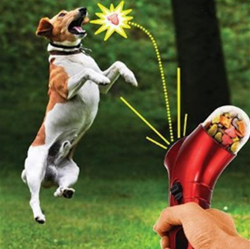 Pet Food Catapult - Feeder Funny Toy