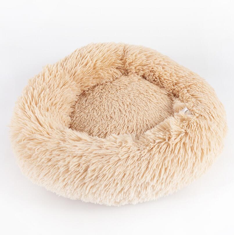 Dog Beds For Small Dogs - Round Plush Cat Litter Kennel
