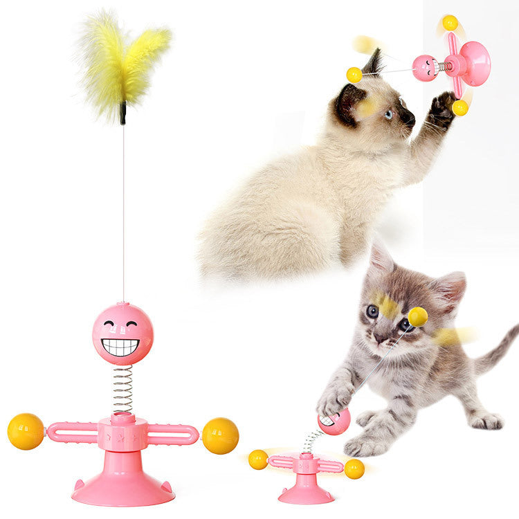 Cat Rotating Windmill Multi-Function - Itch Scratching Device Teeth