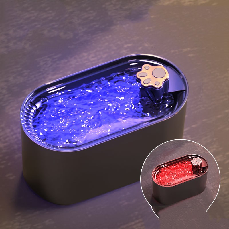 Cat Water Fountain Filter - Pet Water Dispenser Ultra-Quiet With LED