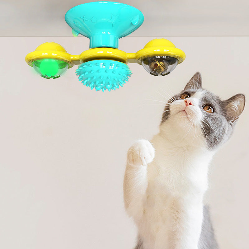 Cat Rotating Windmill Multi-Function - Itch Scratching Device Teeth