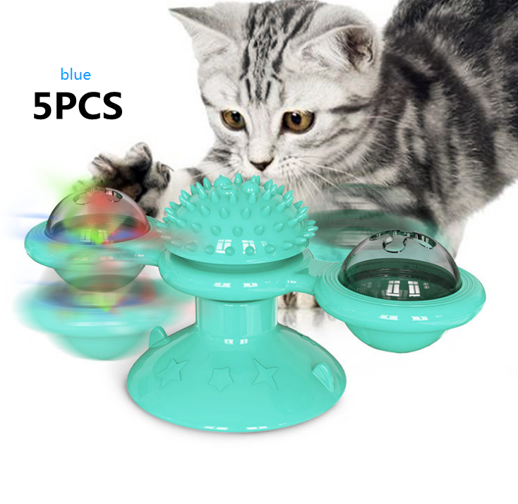 Cat Rotating Windmill Multi-Function - Itch Scratching Device Teeth