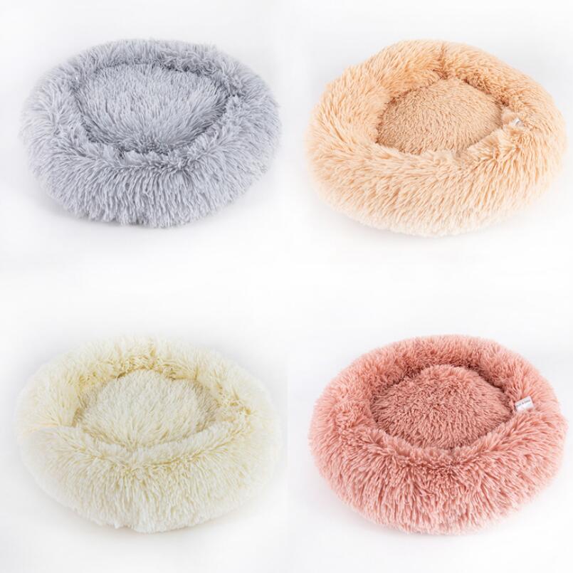 Dog Beds For Small Dogs - Round Plush Cat Litter Kennel