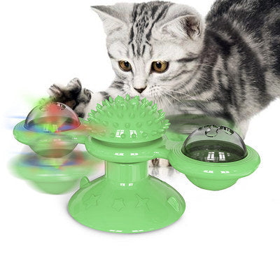 Cat Rotating Windmill Multi-Function - Itch Scratching Device Teeth