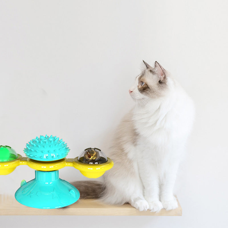 Cat Rotating Windmill Multi-Function - Itch Scratching Device Teeth