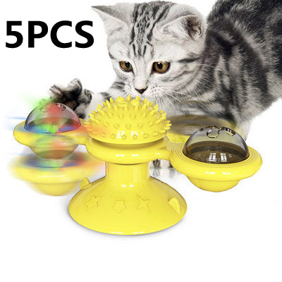 Cat Rotating Windmill Multi-Function - Itch Scratching Device Teeth