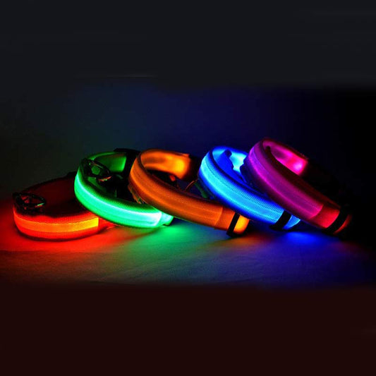 LED Pet Luminous Collar - Night Safety Flashing Glow