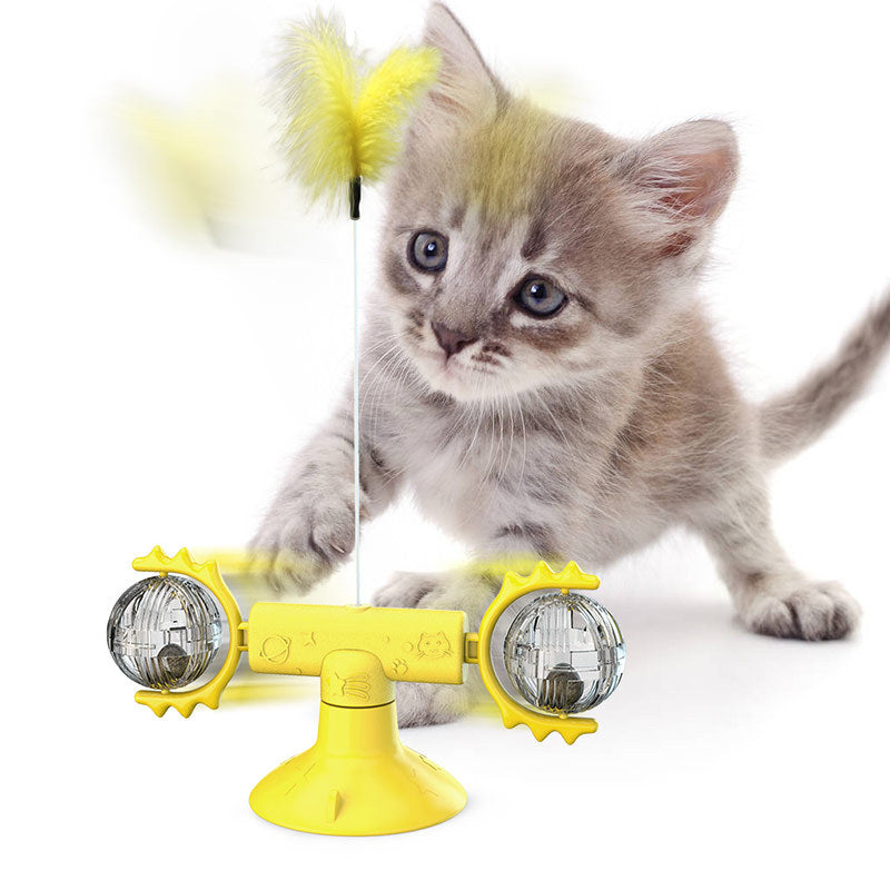 Cat Rotating Windmill Multi-Function - Itch Scratching Device Teeth