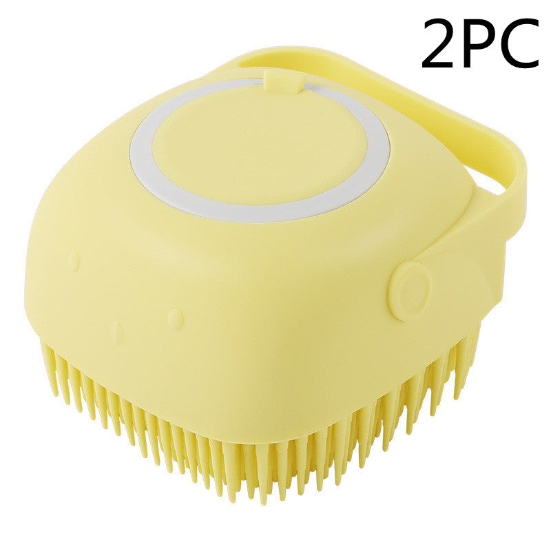 Silicone Bath Massage Gloves - Brush Pet Bathroom Cleaning Comb
