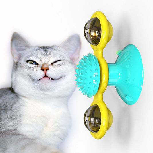 Cat Rotating Windmill Multi-Function - Itch Scratching Device Teeth