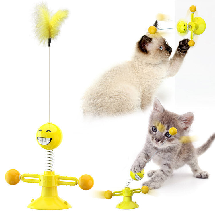 Cat Rotating Windmill Multi-Function - Itch Scratching Device Teeth