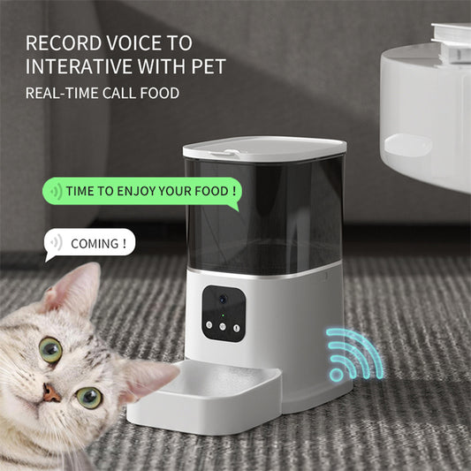 Pet Automatic Feeder - Large Capacity Smart Voice Recorder - Control Timer Feeding