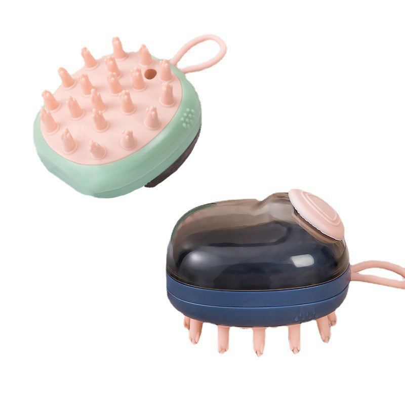 Pet Cleaning Bathing Massage - Shampoo Soap Dispensing Grooming Brush