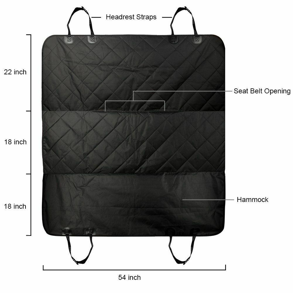 Seat Cover Rear Back Car Pet - Travel Waterproof Bench Protector Luxury