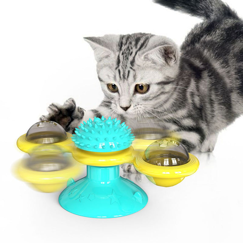 Cat Rotating Windmill Multi-Function - Itch Scratching Device Teeth