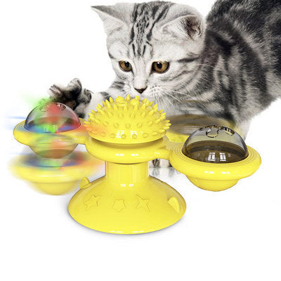 Cat Rotating Windmill Multi-Function - Itch Scratching Device Teeth