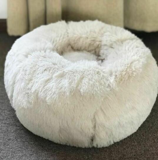 Dog Beds For Small Dogs - Round Plush Cat Litter Kennel