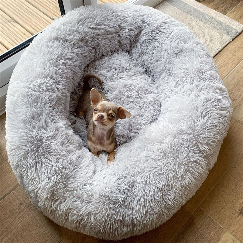 Pet Bed Super Soft Washable - Long Plush Pet Kennel