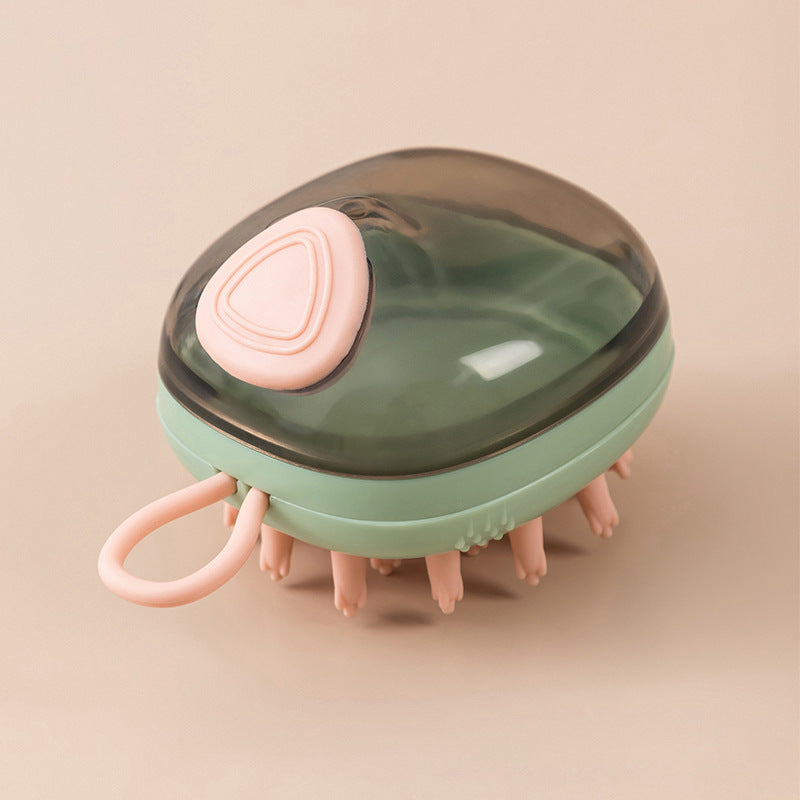 Pet Cleaning Bathing Massage - Shampoo Soap Dispensing Grooming Brush