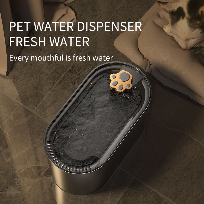 Cat Water Fountain Filter - Pet Water Dispenser Ultra-Quiet With LED