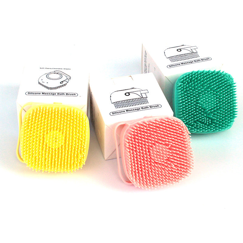 Silicone Bath Massage Gloves - Brush Pet Bathroom Cleaning Comb