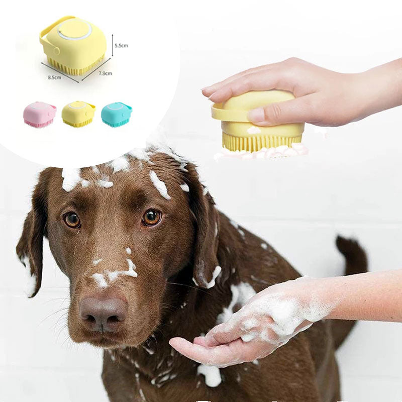 Silicone Bath Massage Gloves - Brush Pet Bathroom Cleaning Comb