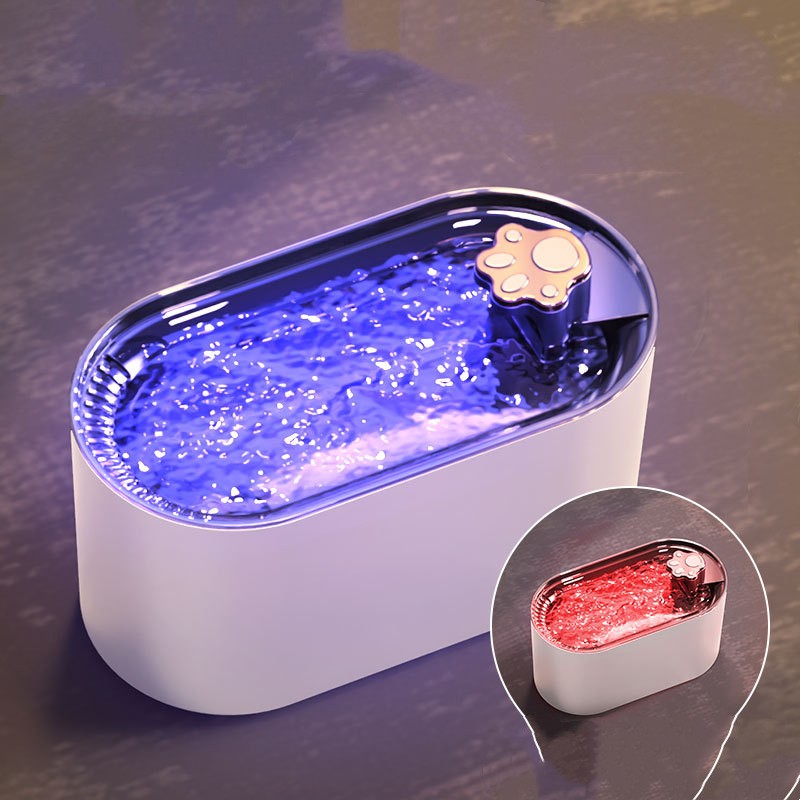 Cat Water Fountain Filter - Pet Water Dispenser Ultra-Quiet With LED