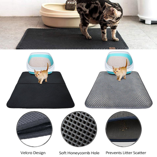 Double Layer Litter Cat - Bed Pads Pet Cat Litter Mat