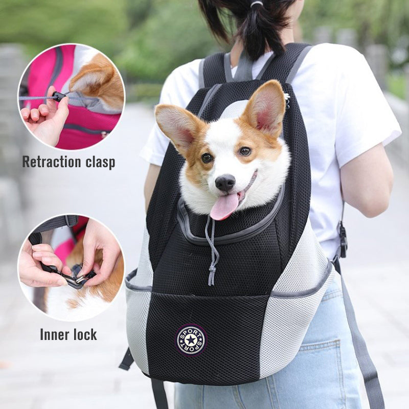 Pet Dog Carrier - Carrier For Dogs Backpack Out Double Shoulder Portable