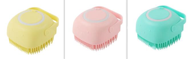 Silicone Bath Massage Gloves - Brush Pet Bathroom Cleaning Comb