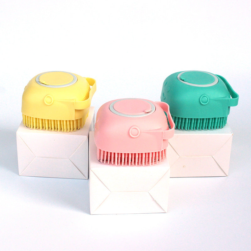 Silicone Bath Massage Gloves - Brush Pet Bathroom Cleaning Comb
