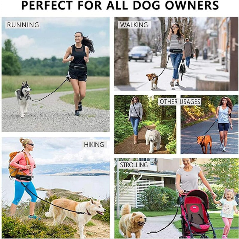 Hands Free Dog Leash - Pet Walking And Training Belt