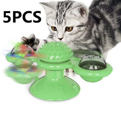 Cat Rotating Windmill Multi-Function - Itch Scratching Device Teeth