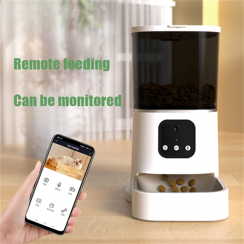 Pet Automatic Feeder - Large Capacity Smart Voice Recorder - Control Timer Feeding