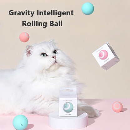 Cat Gravity Intelligent Rolling Ball Tease - Toy Pet Automatic Rotating Ball