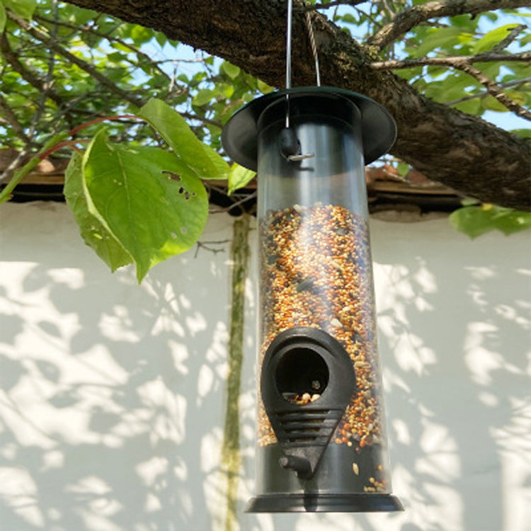 Outdoor Hanging Bird - Feeder Automatic Pet Parrot Portable Feeder Dispenser