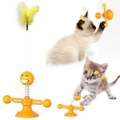 Cat Rotating Windmill Multi-Function - Itch Scratching Device Teeth