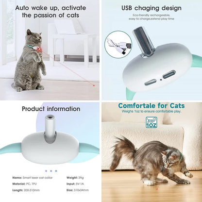 Automatic Cat Toy Smart - Laser Teasing Cat Collar Electric